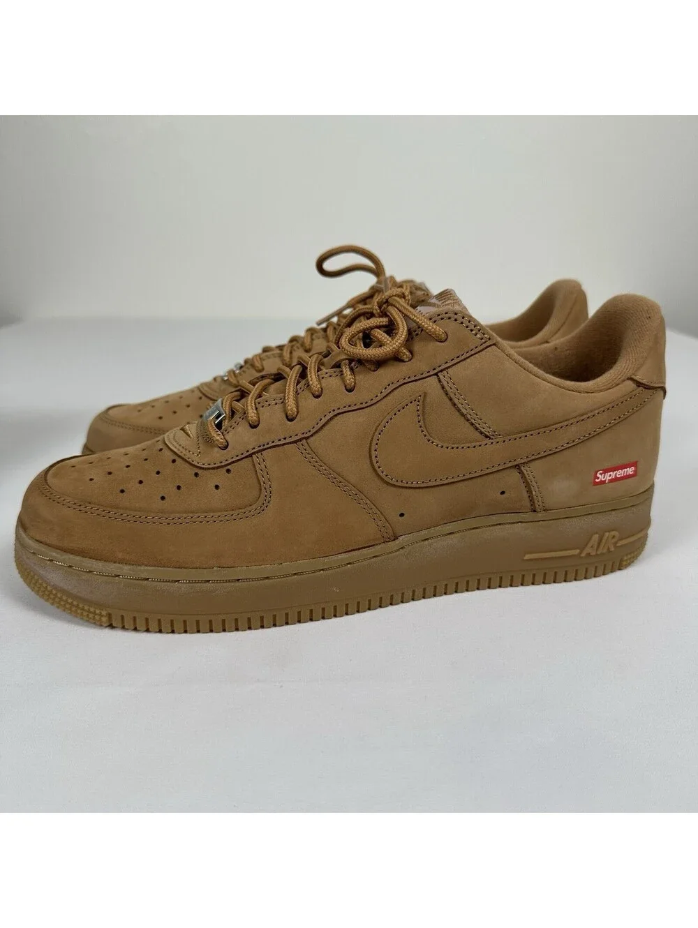 Size 11.5 - Nike Air Force 1 Low SP x Supreme Wheat 2021 - DN1555-200